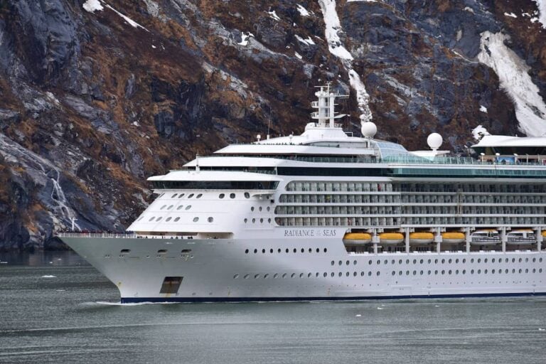 Radiance of the Seas cruising in Alaska