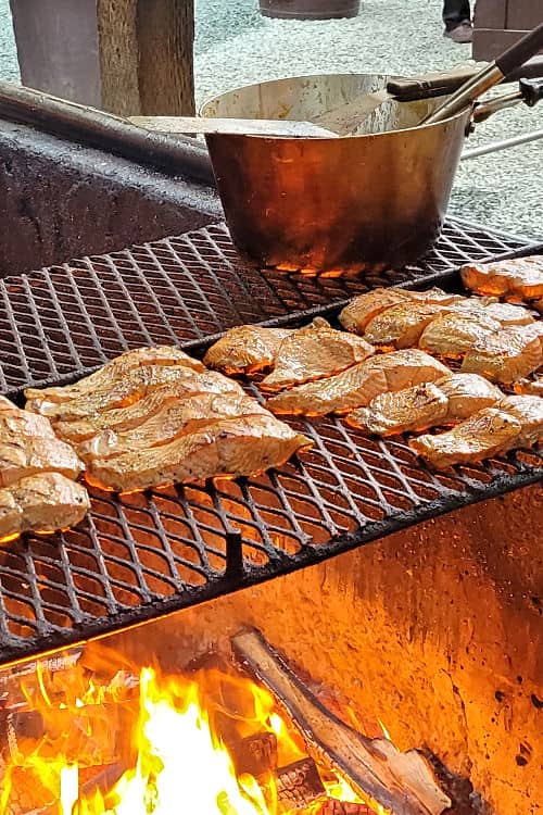 Grilled Coho salmon