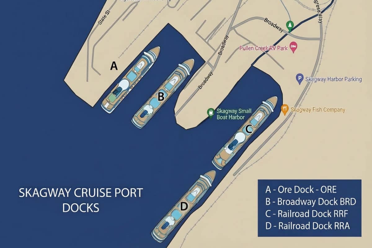 Skagway cruise port map