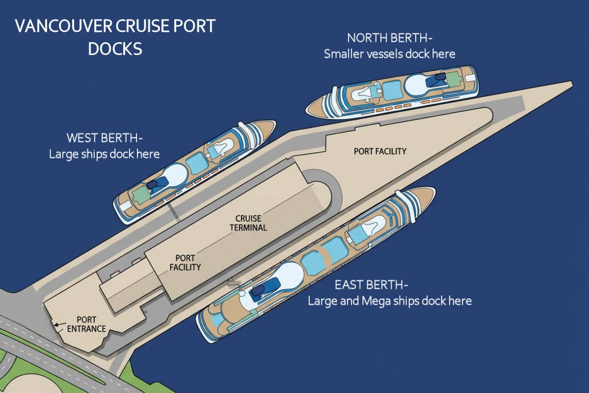 Vancouver cruise port map