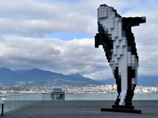 Digital Orca at Jack Poole Plaza