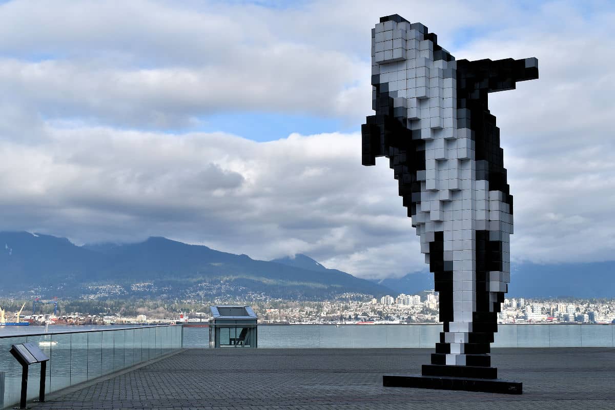 Digital Orca at Jack Poole Plaza