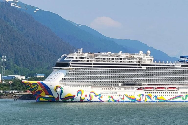 Norwegian Encore docked in Juneau, Alaska