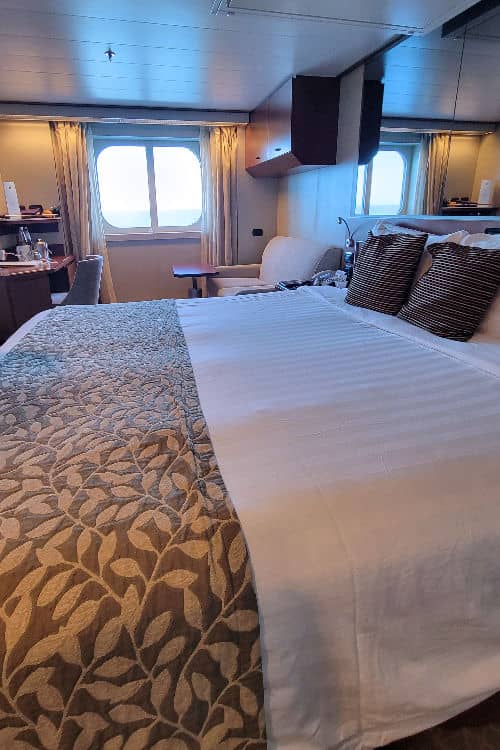 An oceanview cabin