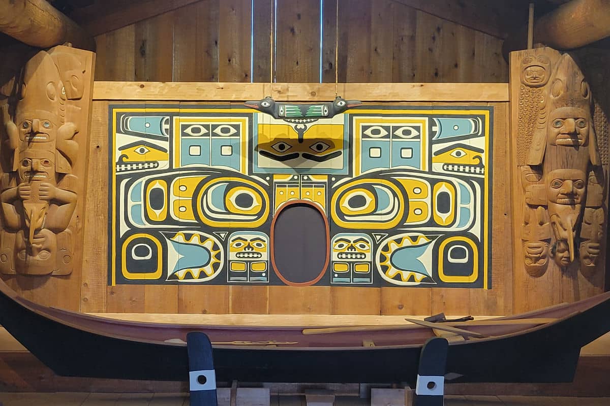 Inside the Chief Shakes Tribal House