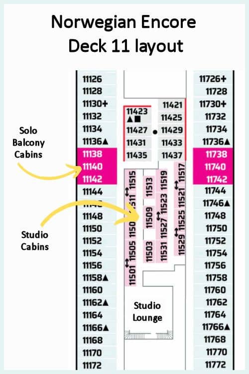 Norwegian Encore deck layout