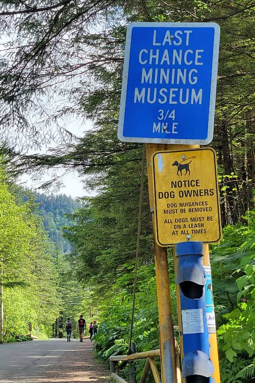 Sign to the Last Chance Mining Museum