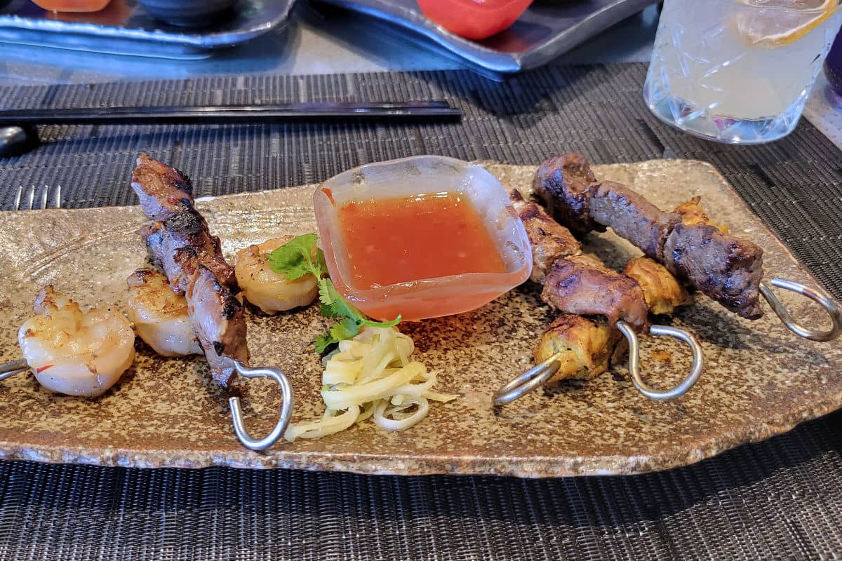Satay sampler