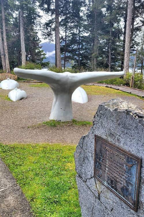 Whale sculpture at Whale Park