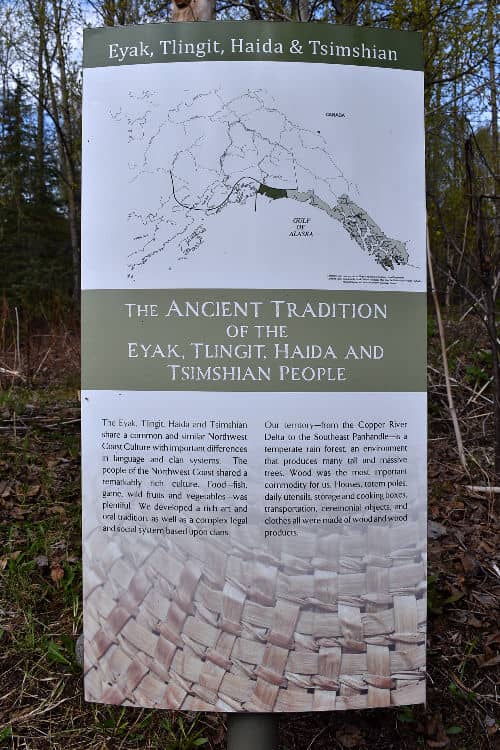 A village sign with map