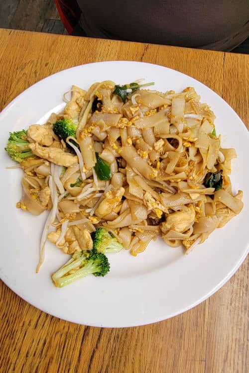 Drunken noodles from My Thai