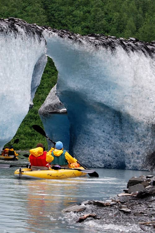 Kayaking to Valdez Glacier