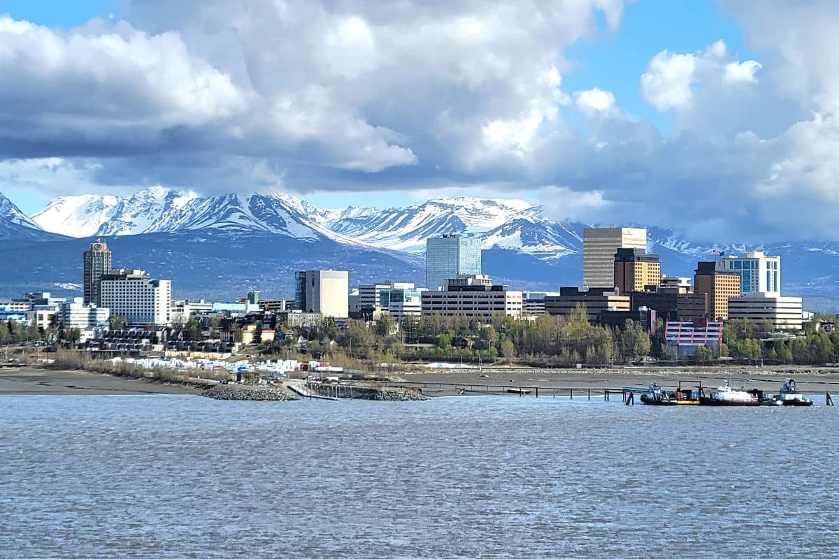 View of Anchorage from the water