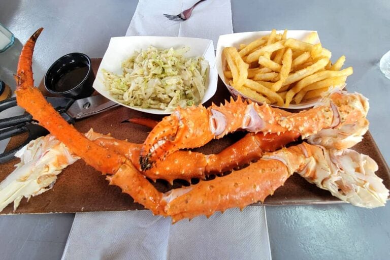 Woadie's king crab in Skagway