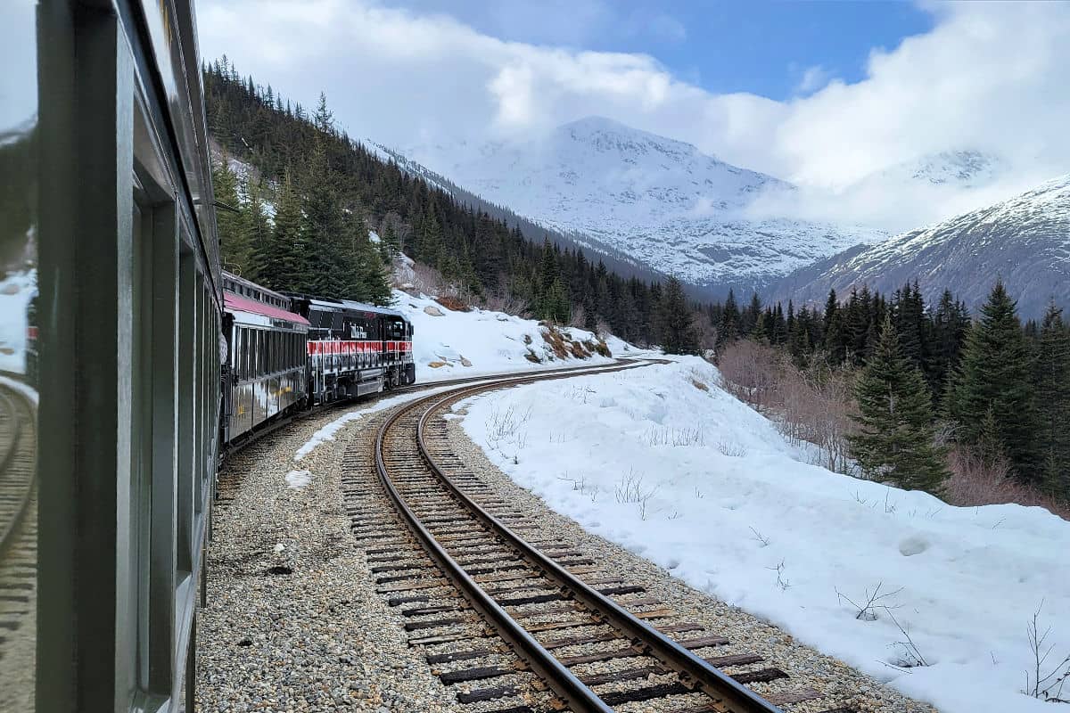 Riding the White Pass Train in Skagway
