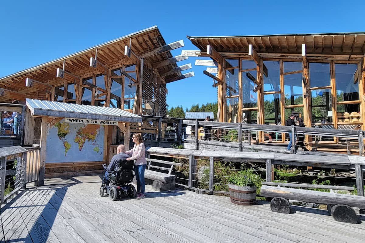 Partially wheelchair accessible Yukon Suspension Bridge