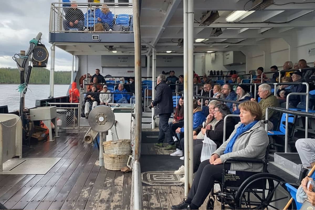 Wheelchair accessible area on the Bering Sea Tour