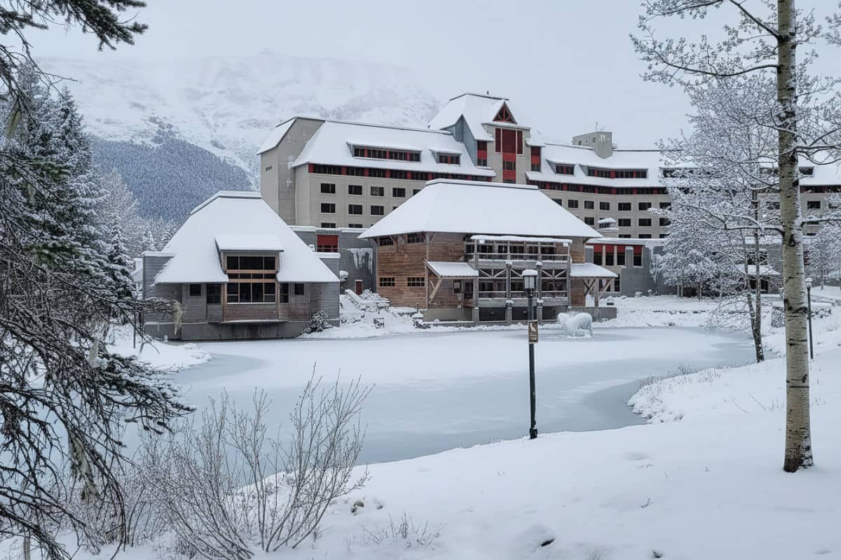 Alyeska Hotel in winter