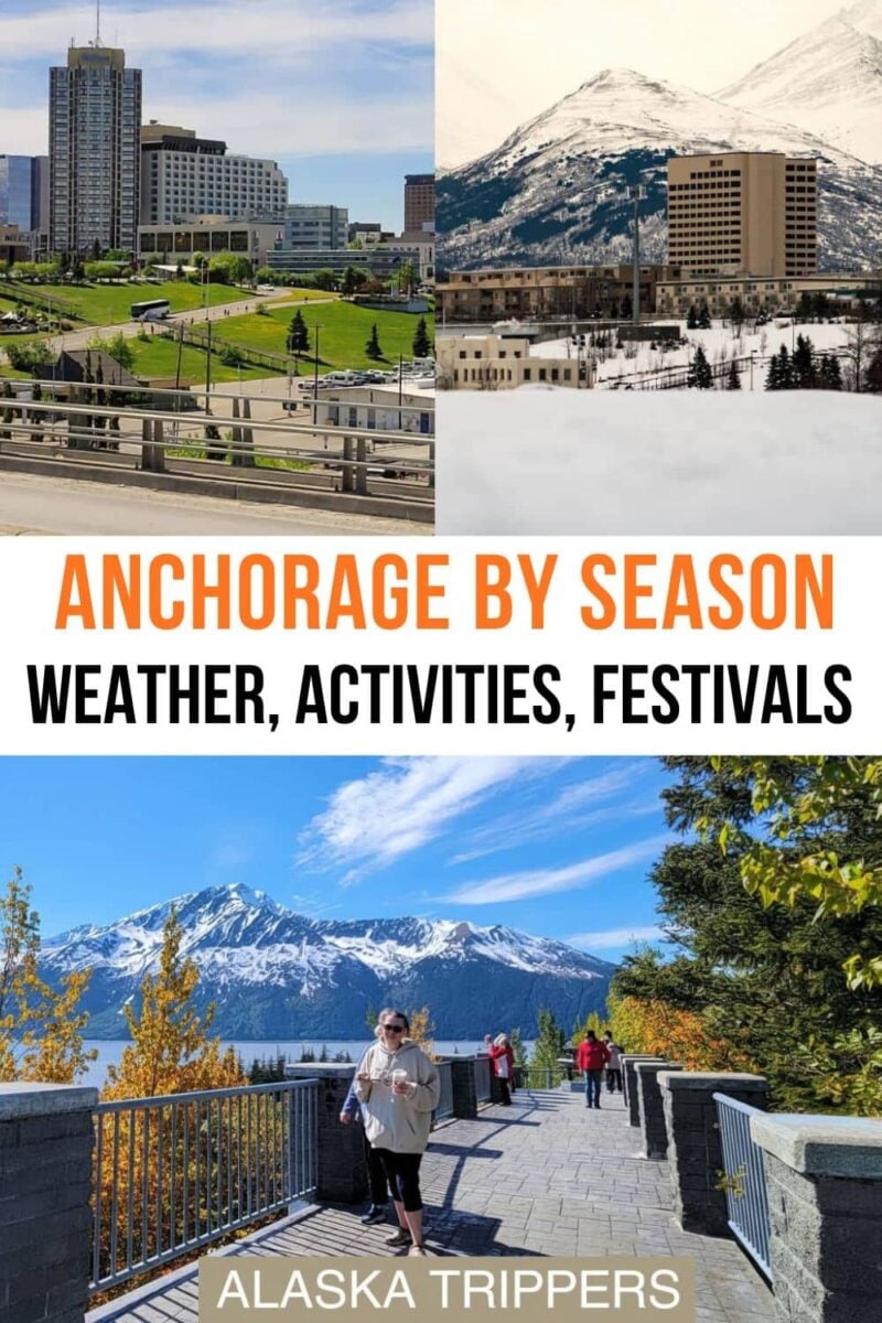 Anchorage in different seasons: spring, autumn and winter
