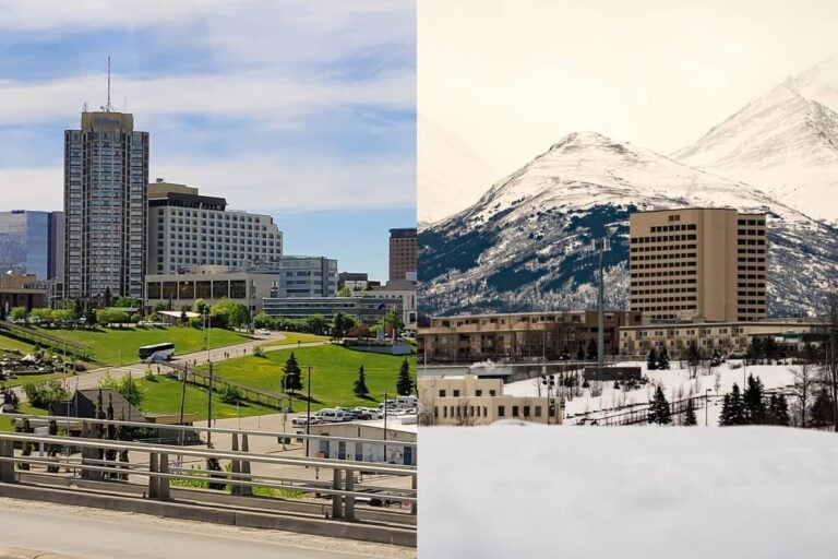 Anchorage in different seasons