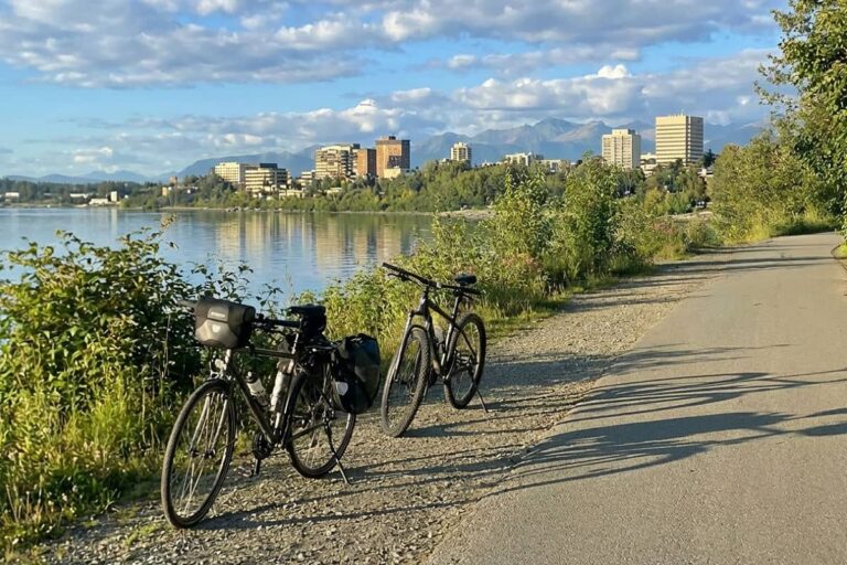 Tony Knowles Coastal Trail with bikes