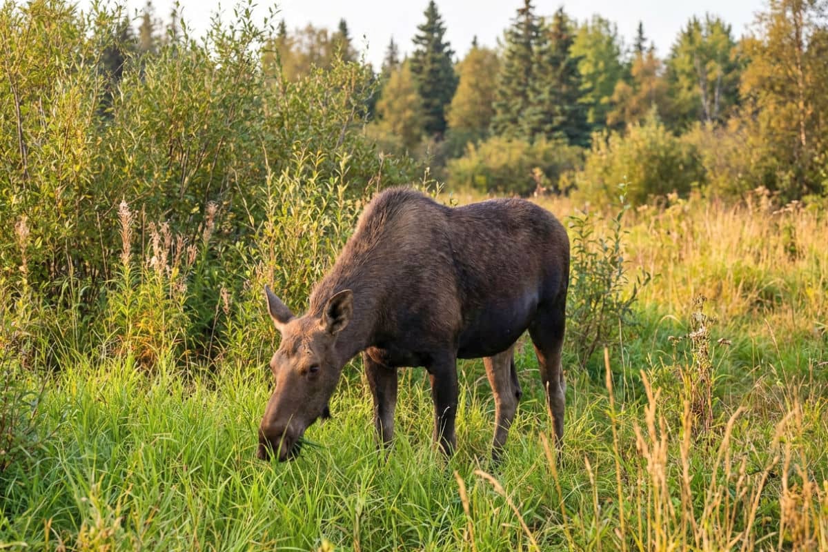 Moose spotted near Kincaid Park