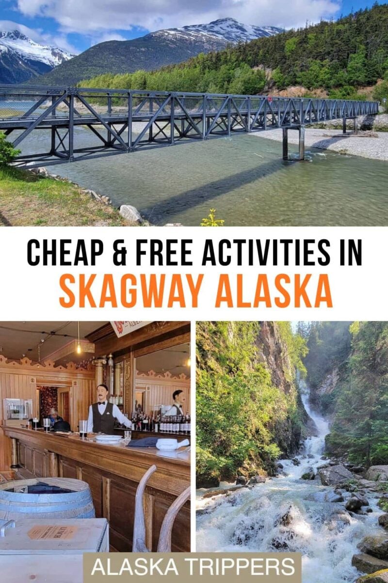 Discover free and low-cost things to do in Skagway on your Alaska cruise! Explore scenic trails, historic sites, and breathtaking views without spending a dime. Also, see our recommendations to low cost activities. Hiking across a metal footbridge, exploring a museum and seeing a waterfall, all free things to do in Skagway