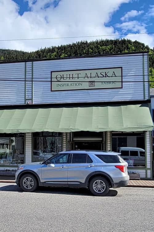 Quilt Alaska store front in Skagway